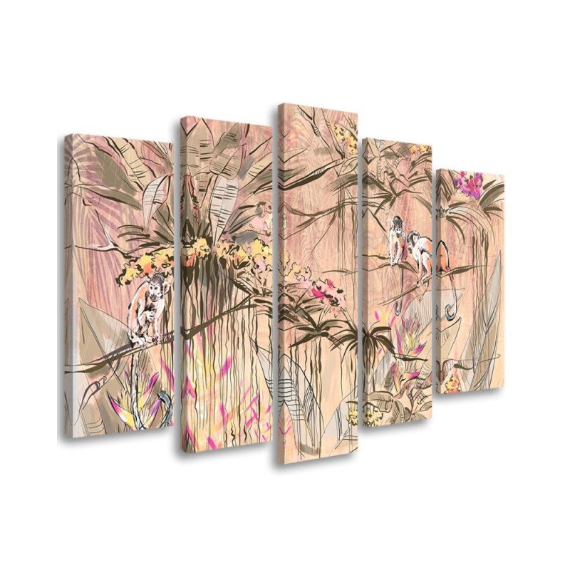 Leinwandbild - Affen im Dschungel | Feeby