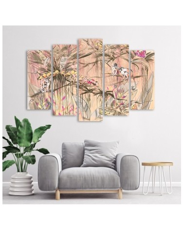 Leinwandbild - Affen im Dschungel | Feeby