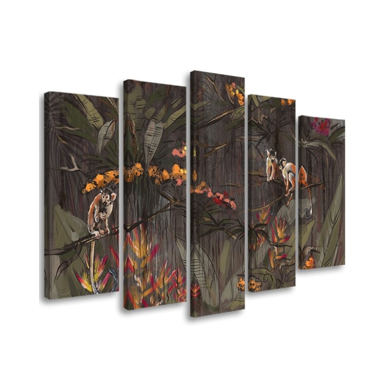 Bild auf Leinwand - Affen im Dschungel | Feeby