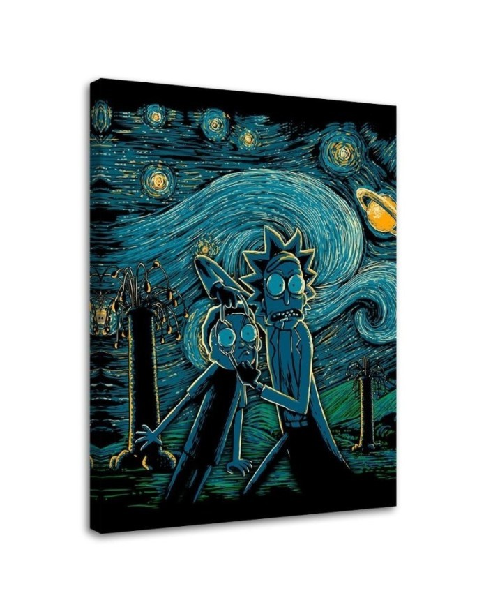 Obraz do pokoju młodzieżowego - Kolorowy Rick and Morty DDJVigo