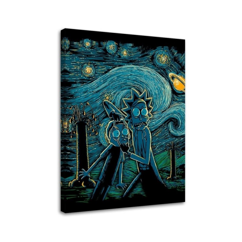 Obraz do pokoju młodzieżowego - Kolorowy Rick and Morty DDJVigo