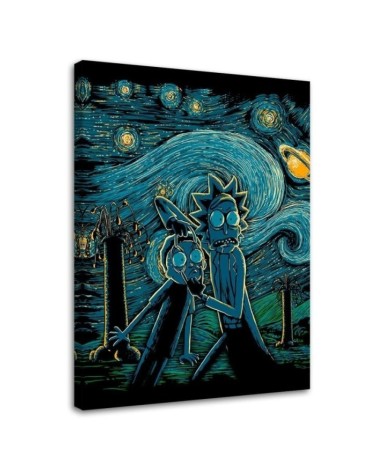 Canvas prints for a teenager's room - Colourful Rick and Morty DDJVigo | FEEBY