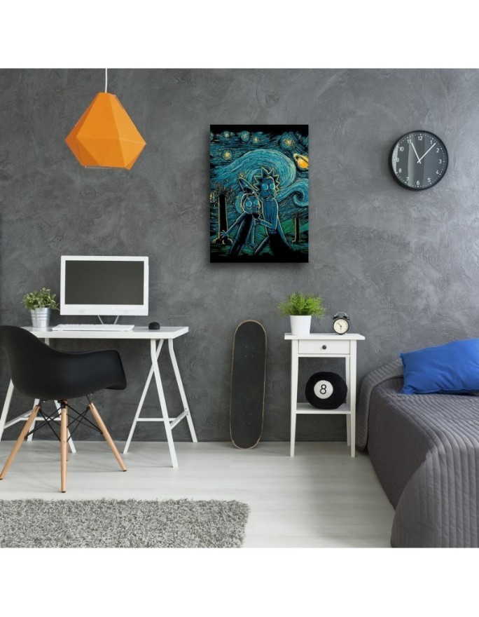 Canvas prints for a teenager's room - Colourful Rick and Morty DDJVigo | FEEBY