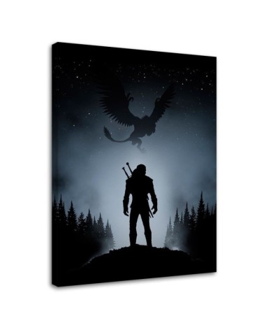Canvas painting for a gamer - Dragon in the sky DDJVigo | FEEBY