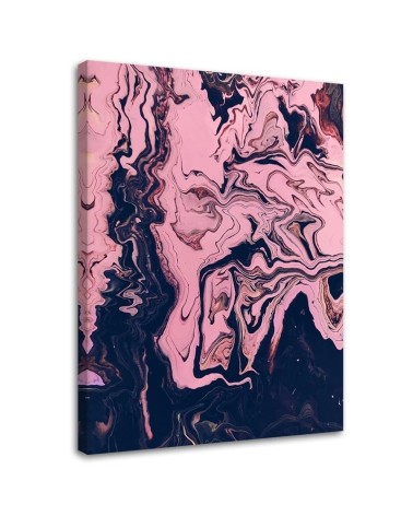 Leinwandbild - Abstrakt in Rosa wie gemalt | Feeby