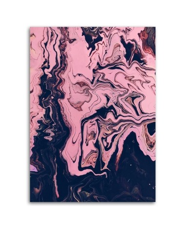 Leinwandbild - Abstrakt in Rosa wie gemalt | Feeby