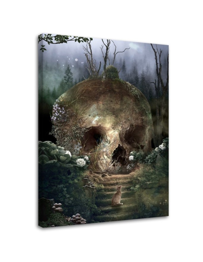 Wall art painting - Great skull in a forest Barrett Biggers | FEEBY