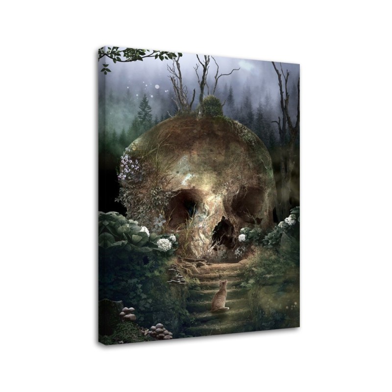 Wall art painting - Great skull in a forest Barrett Biggers | FEEBY