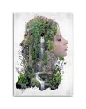 Printed living room pictures on Canvas - Portrait of a woman | FEEBY