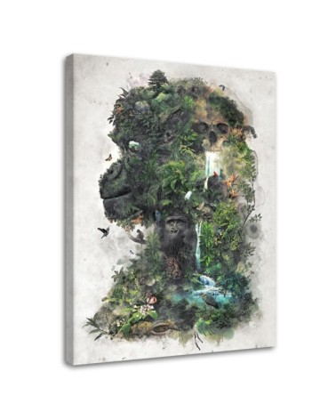 Modern wall art painting - Gorilla figure as a forest Barrett Biggers | FEEBY