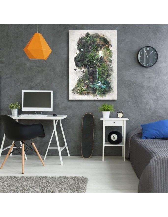 Modern wall art painting - Gorilla figure as a forest Barrett Biggers | FEEBY