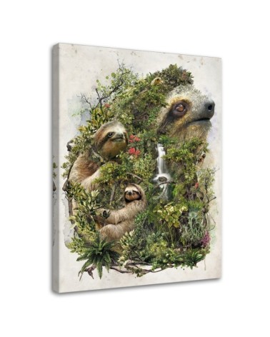 Bedroom painting - Sloths in a forest Barrett Biggers | FEEBY