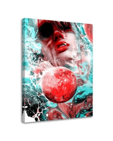 Fashionable Canvas painting - Woman and Planet Barrett Biggers | FEEBY