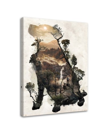 Wall art painting - Dog and a journey through the woods Barrett Biggers | FEEBY