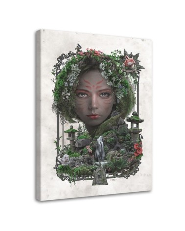 Wall art painting - Forest animal queen Barrett Biggers | FEEBY