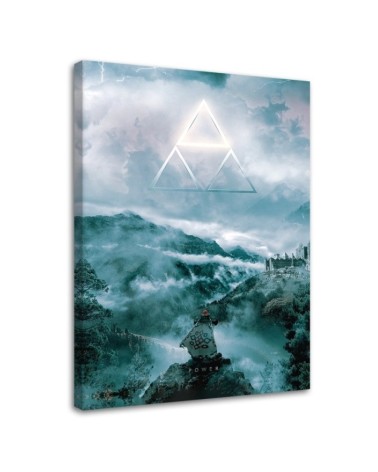 Wall Canvas painting - Magic triangle in the sky Barrett Biggers | FEEBY