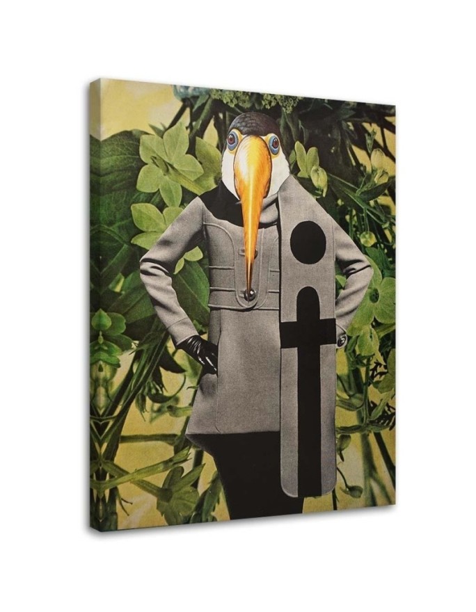 Canvas prints for living room - Woman with bird's head Lili Chartrand | FEEBY