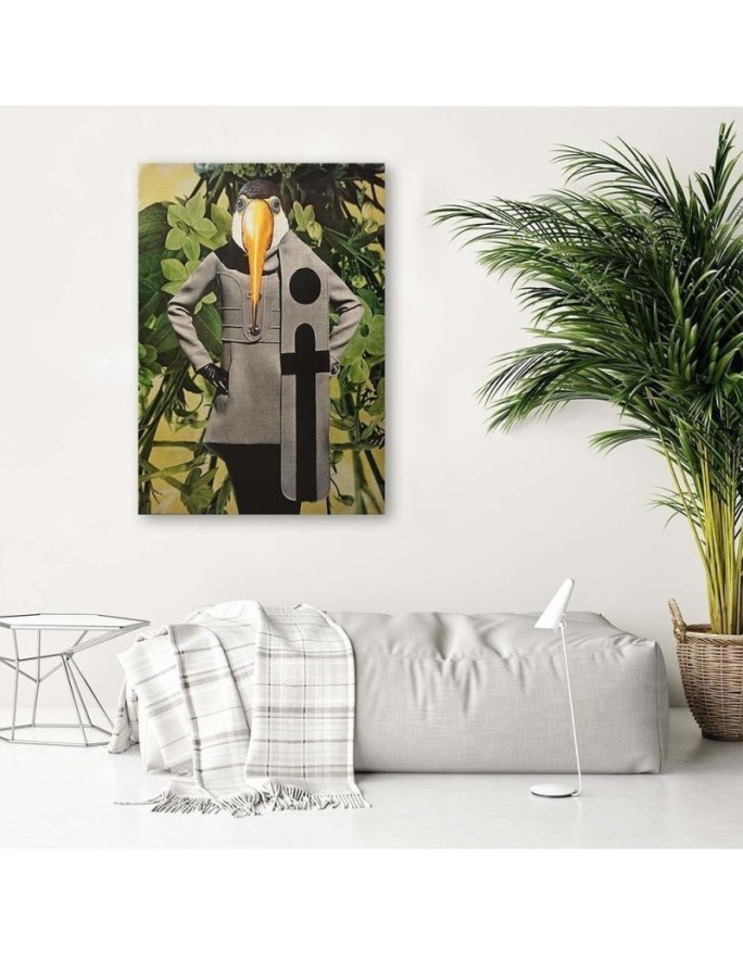 Canvas prints for living room - Woman with bird's head Lili Chartrand | FEEBY