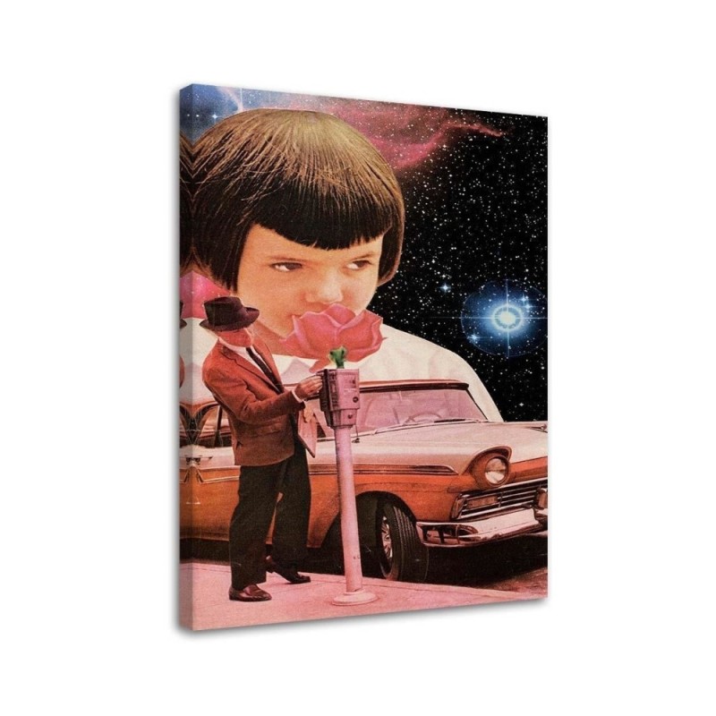 Living room Canvas painting - Man paying for parking Lili Chartrand | FEEBY