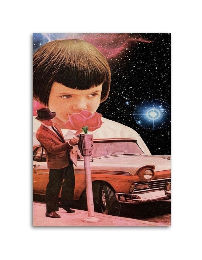 Living room Canvas painting - Man paying for parking Lili Chartrand | FEEBY