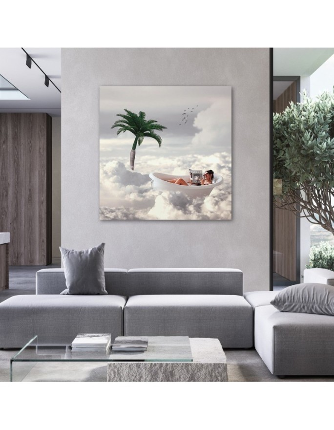 Designer Canvas paintings for living room - Cloud bath Zehem Chong | FEEBY