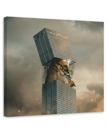 Elegant Canvas paintings for living room - Architecture building Zehem Chong | FEEBY