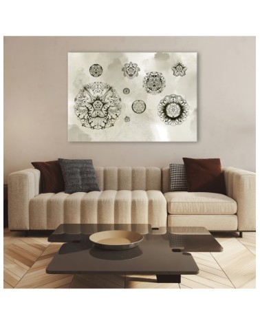 Leinwanddruck - Florale geometrische Formen | Feeby