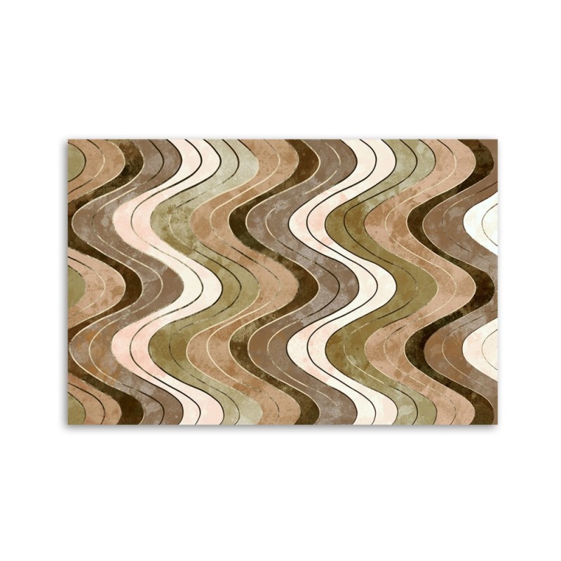 Dekoratives Leinwandbild - Vertikale wellige Linien | Feeby