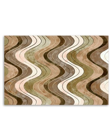 Dekoratives Leinwandbild - Vertikale wellige Linien | Feeby