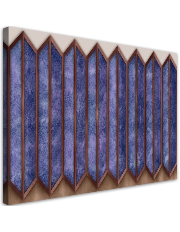 Leinwandbild - Buntes 3D -Fenster | Feeby