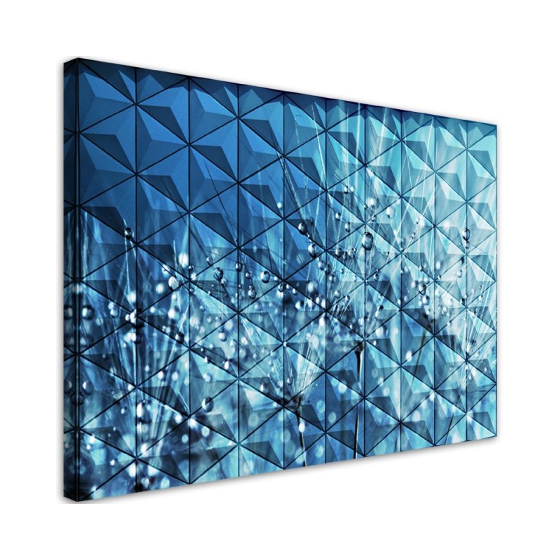 Bild auf Leinwand - Pusteblume in Tau Tropfen | Feeby