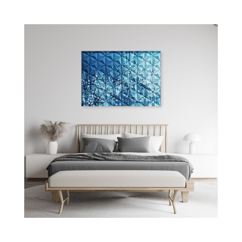 Bild auf Leinwand - Pusteblume in Tau Tropfen | Feeby