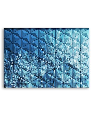 Bild auf Leinwand - Pusteblume in Tau Tropfen | Feeby