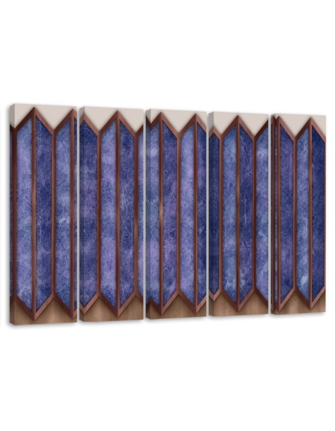 Bild auf Leinwand - Buntes 3D -Fenster | Feeby