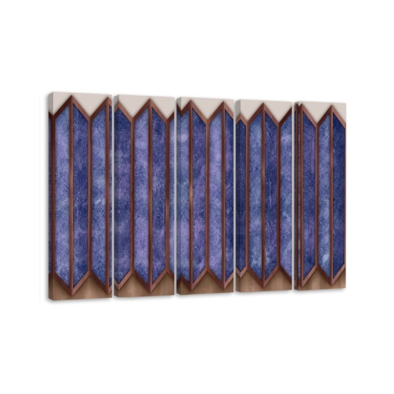 Bild auf Leinwand - Buntes 3D -Fenster | Feeby