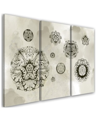 Stylish paintings - Floral geometric shapes | FEEBY