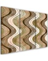 Triptych canvas painting - Vertical wavy lines | FEEBY