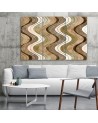 Triptych canvas painting - Vertical wavy lines | FEEBY