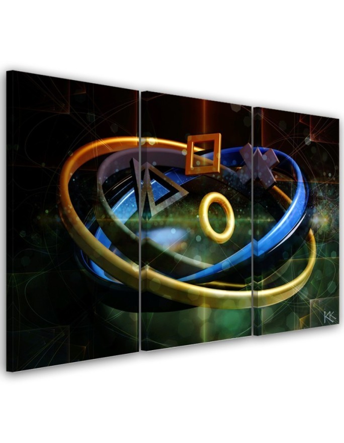 Dekoratives Leinwandbild - Tasten für den Controller | Feeby