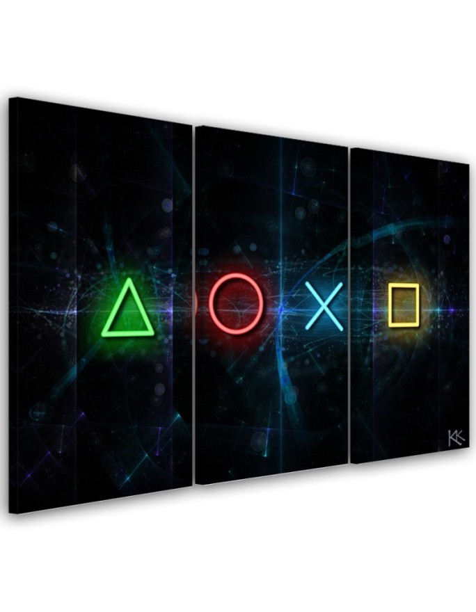 Leinwanddruck - Tasten für den Controller | Feeby