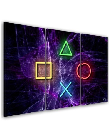 Canvas print idea for a teenager's room - Controller buttons | FEEBY
