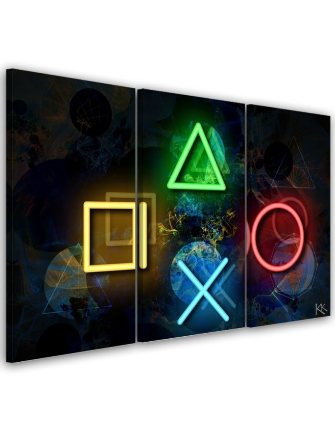 Modernes Wandbild - Tasten für den Controller | Feeby