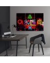 Obraz na ścianę tryptyk - Napis Game Over dla gracza | FEEBY