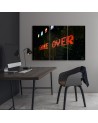 Obraz na ścianę tryptyk - Game Over dla gracza | FEEBY