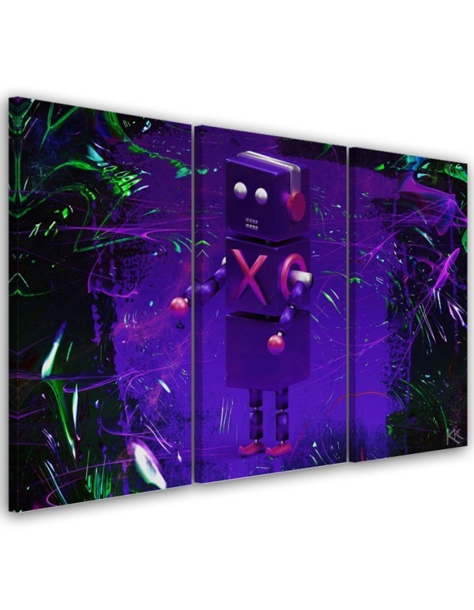 Dekoratives Leinwandbild - Roboter für den Spieler | Feeby