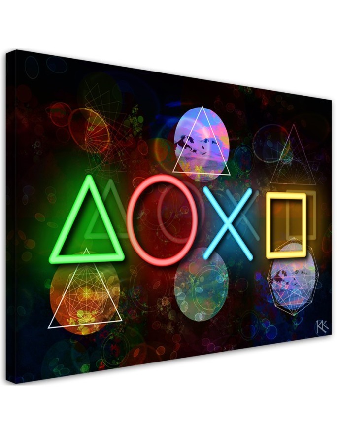 Dekoratives Leinwandbild - Spielkonsole | Feeby