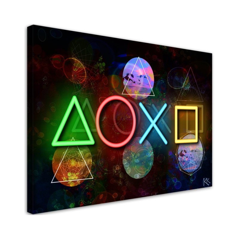 Dekoratives Leinwandbild - Spielkonsole | Feeby