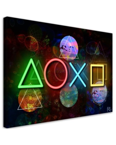 Dekoratives Leinwandbild - Spielkonsole | Feeby