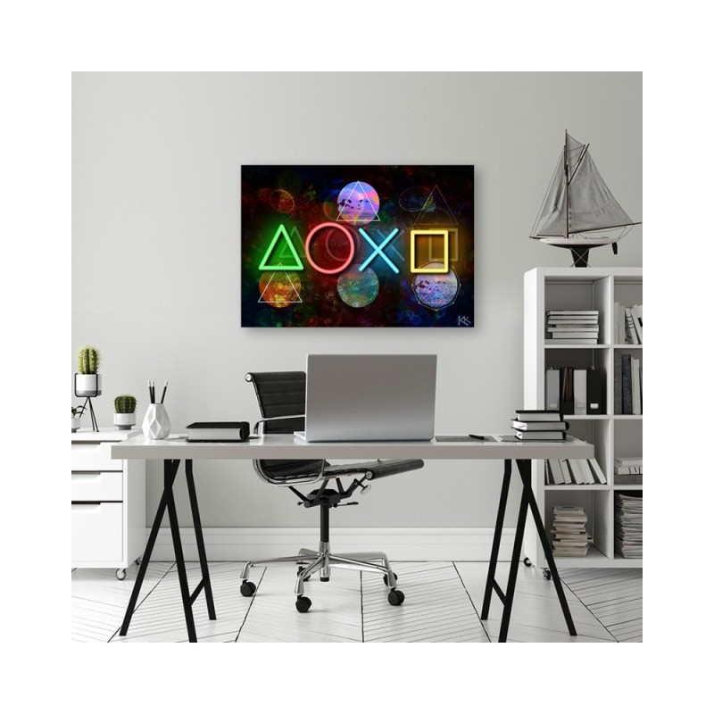 Dekoratives Leinwandbild - Spielkonsole | Feeby