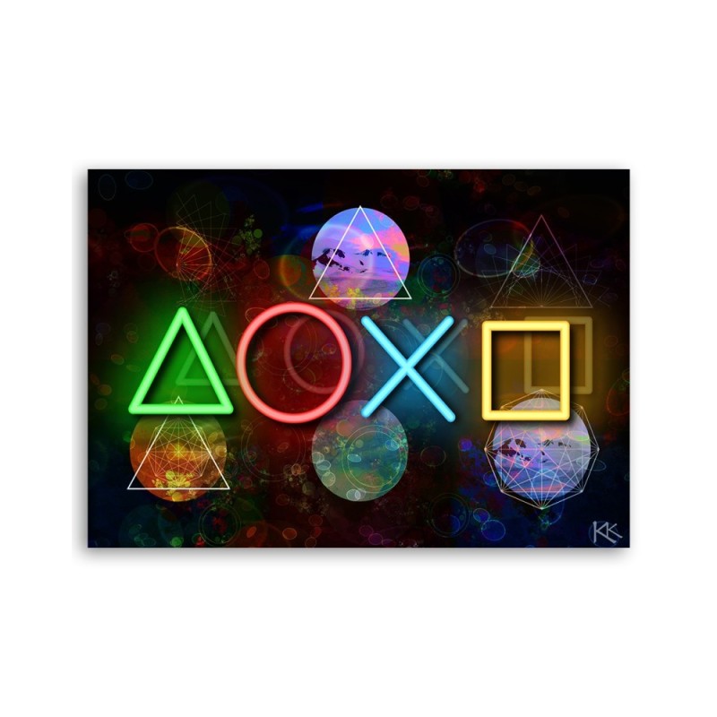 Dekoratives Leinwandbild - Spielkonsole | Feeby